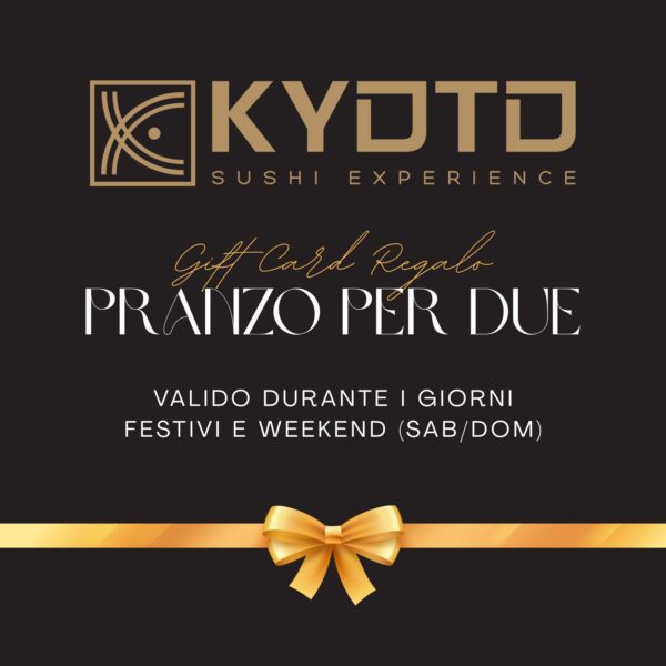 Gift card pranzo sushi weekend