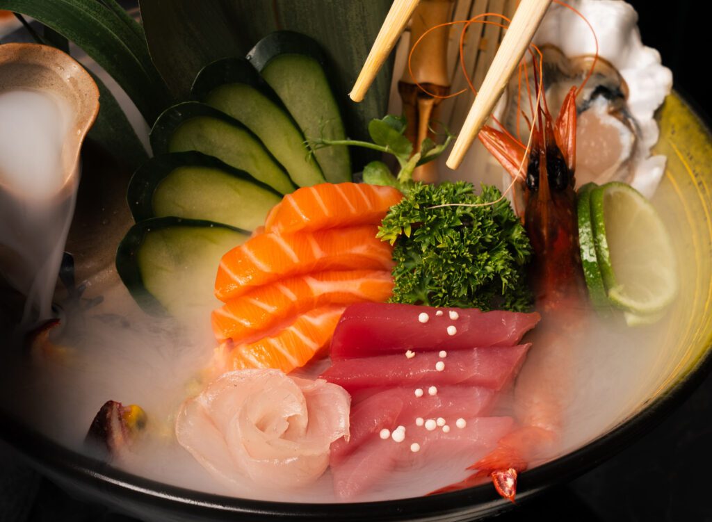 Uramaki e sashimi Kyoto Sushi Benevento